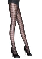 Aristoc Catwalk Trends Textured Chevron Tights Black ML
