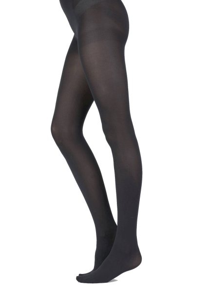 Pretty Polly Basic Opaques 60D Opaque Tights with Silk Finish - 2 Paar Charcoal SM