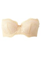 Gossard Lace Trägerloser Push-Up BH Nude