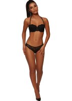 Gossard Lace Trägerloser Push-Up BH Black 75 G