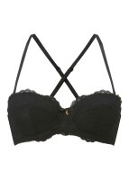 Gossard Lace Trägerloser Push-Up BH Black 75 G