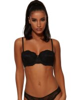 Gossard Lace Trägerloser Push-Up BH Black 75 G