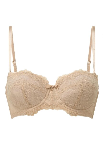 Gossard Lace Trägerloser Push-Up BH Nude 65 F