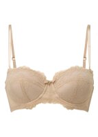 Gossard Lace Trägerloser Push-Up BH Nude 65 F