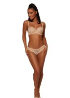 Gossard Lace Trägerloser Push-Up BH Nude 65 F