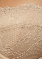 Gossard Lace Trägerloser Push-Up BH Nude 65 F