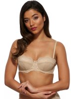 Gossard Lace Trägerloser Push-Up BH Nude 65 F