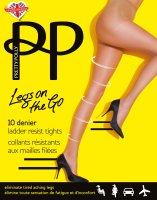 Pretty Polly Legs on the Go 10D Ladder Resist Compression...