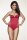 Gossard Swimwear Retro Button Plunge Push-Up BH Badeanzug Red