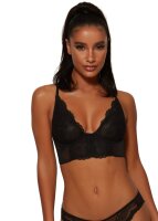 Gossard Lace Longline V-Bügel BH mit Frontverschluss Black