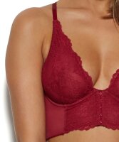 Gossard Lace Longline V-Bügel BH mit Frontverschluss Ruby