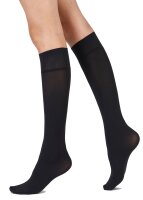 Pretty Polly Legworks 60D 3D Opaque Knee Highs 2 Paar Black OS