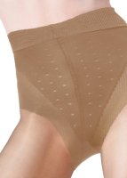 Pretty Polly In Shape Pattern Brief Firm Support Tights Nude ML