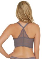 Gossard Lace Longline V-Bügel BH mit Frontverschluss Platin