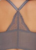 Gossard Lace Longline V-Bügel BH mit Frontverschluss Platin