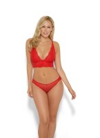 Gossard Lace Longline V-Bügel BH mit Frontverschluss Chilli Red