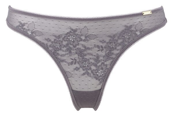Gossard Glossies Lace String Platinum
