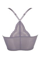 Gossard Lace Longline V-Bügel BH mit Frontverschluss Platin 75 B