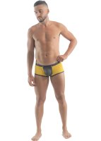 Geronimo Erotic Push or Zipp Boxer mit Druckknöpfen Yellow