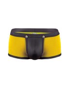 Geronimo Erotic Push or Zipp Boxer mit Druckknöpfen Yellow L