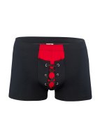 Geronimo Erotic Classic Laced Boxer mit Schnürung Black/Red