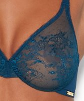 Gossard Glossies Lace Moulded BH Teal