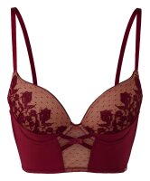 Gossard VIP Romanchic Push-Up Longline BH Bordeaux