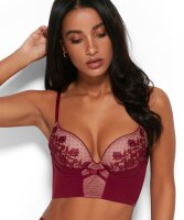 Gossard VIP Romanchic Push-Up Longline BH Bordeaux