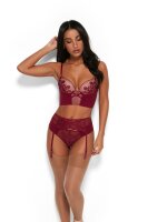 Gossard VIP Romanchic Strumpfgürtel Bordeaux