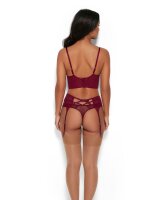 Gossard VIP Romanchic Strumpfgürtel Bordeaux