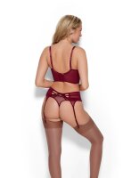 Gossard VIP Romanchic Strumpfgürtel Bordeaux