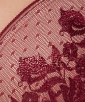 Gossard VIP Romanchic Strumpfgürtel Bordeaux