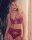 Gossard VIP Romanchic Strumpfgürtel Bordeaux