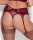 Gossard VIP Romanchic Strumpfgürtel Bordeaux