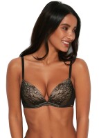 Gossard Glossies Lace Push-Up BH Black 75 E