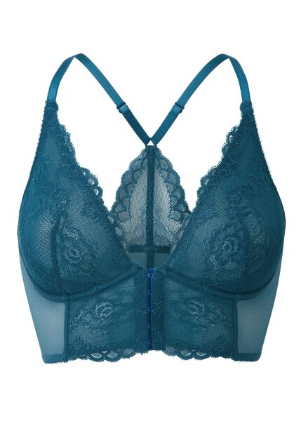 Gossard Lace Longline V-Bügel BH mit Frontverschluss Inkblue