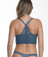 Gossard Lace Longline V-Bügel BH mit Frontverschluss Inkblue
