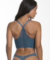 Gossard Lace Longline V-Bügel BH mit Frontverschluss Inkblue