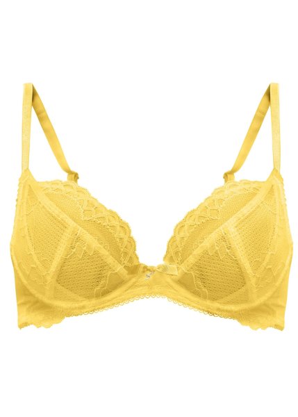 Gossard Lace Natural Push-Up BH Spicy Mustard