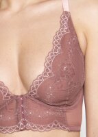 Gossard Lace Longline V-Bügel BH mit Frontverschluss Cinder Rose