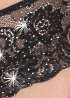 Gossard Glitter Longline V-Bügel BH mit Frontverschluss Black