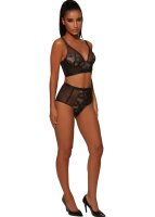 Gossard Femme Longline V-Bügel BH mit Frontverschluss Black