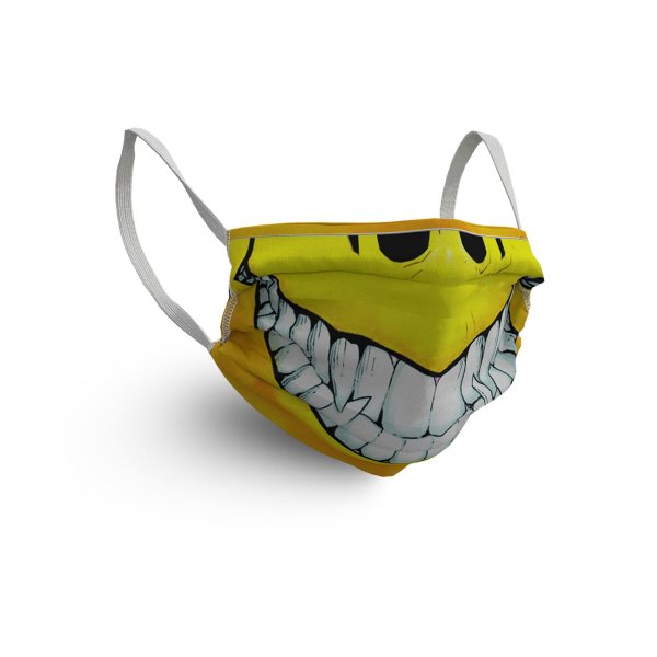 Geronimo Masken Gesichtsmaske Smiley Yellowprint OS