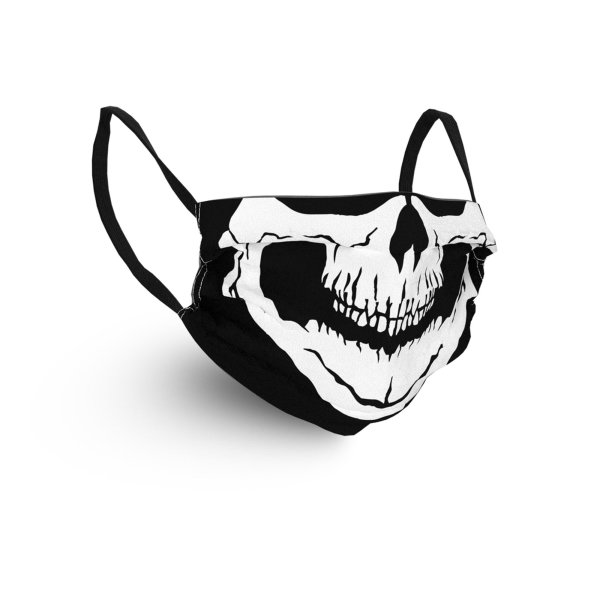 Geronimo Masken Gesichtsmaske Black Skull Blackprint OS