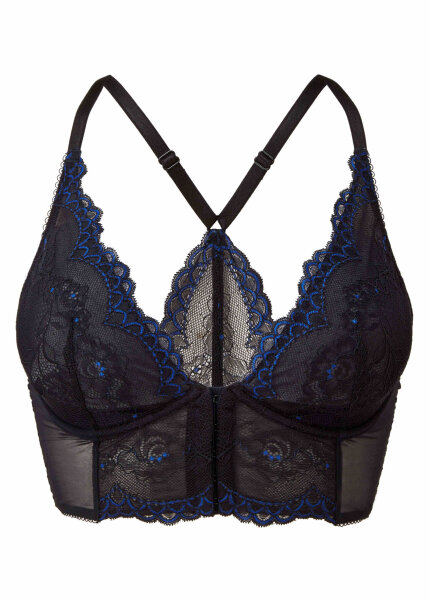 Gossard Lace Longline V-Bügel BH mit Frontverschluss Black/ Electric