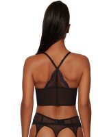 Gossard Lace Longline V-Bügel BH mit Frontverschluss Black/ Electric