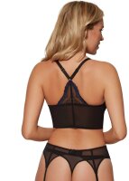 Gossard Lace Longline V-Bügel BH mit Frontverschluss Black/ Electric