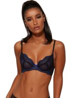 Gossard Lace Natural Push-Up BH Black/ Electric