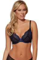 Gossard Lace Natural Push-Up BH Black/ Electric