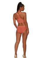 Gossard Lace Longline V-Bügel BH mit Frontverschluss Neon Coral